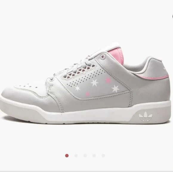adidas | Shoes | Adidas Slamcourt Grey Pink Stars Womens Sneakers | Poshmark